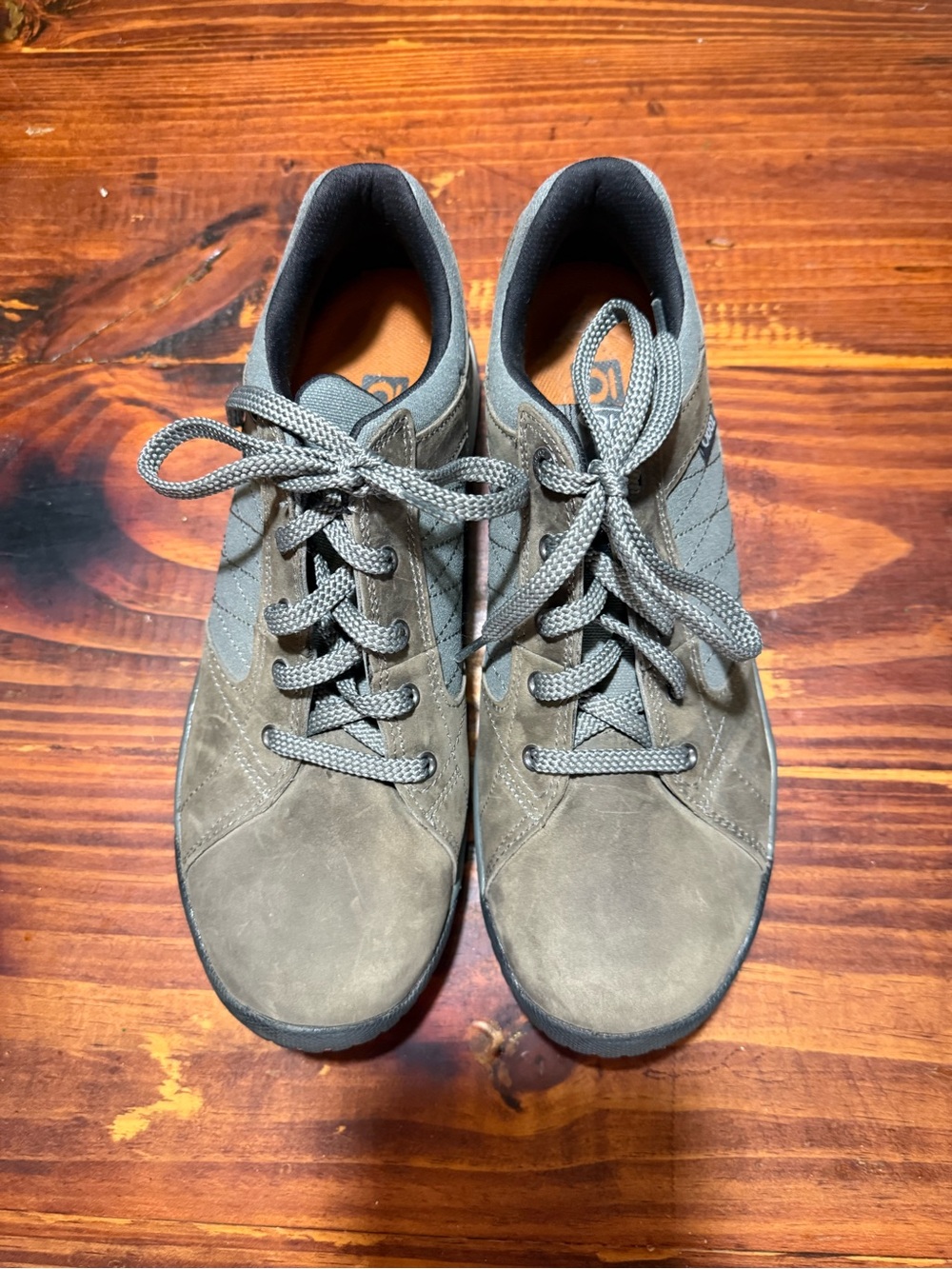 Oboz Men's Mendenhall Low Hiking Lifestyle Shoes Brown Leather Canvas Size 9 1/2